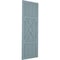 Ekena Millwork True Fit PVC Center X-Board Farmhouse Fixed Mount Shutters, Peaceful Blue , 15W x 46H, PR TFP107FH15X046SB - alternate 2